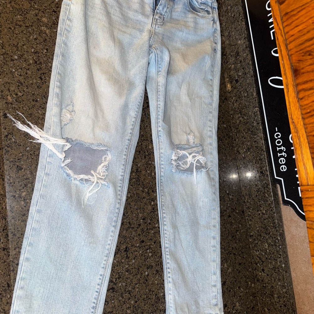 Casual Light Blue Boyfriend Jeans